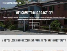 Tablet Screenshot of coastaleyeassociates.net