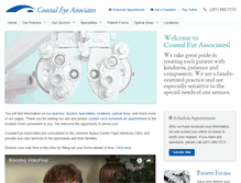 Tablet Screenshot of coastaleyeassociates.com